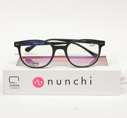 Occhiale da lettura Ziel con lenti ANTI UV x COMPUTER BLACK MATT OPACO cod.  N 006.00.20 + 2,0
