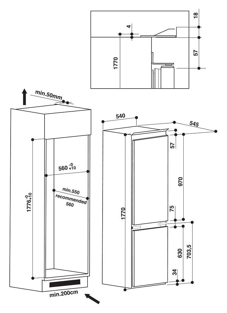 FRIGORIFERO HOTPOINT BCB 70301