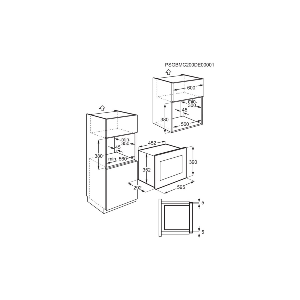 FORNO MICROONDE ELECTROLUX MO 318 GXE#CONSEGNA IN 3 SETTIMANE#