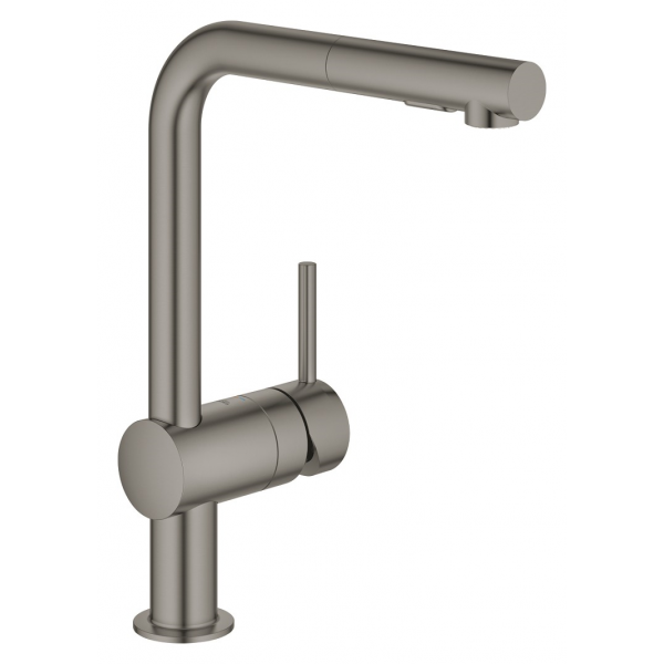 MIX GROHE 30 274 AL0 BRUSHED HARD GRAPH.#CONSEGNA IN 3 SETTIMANE#