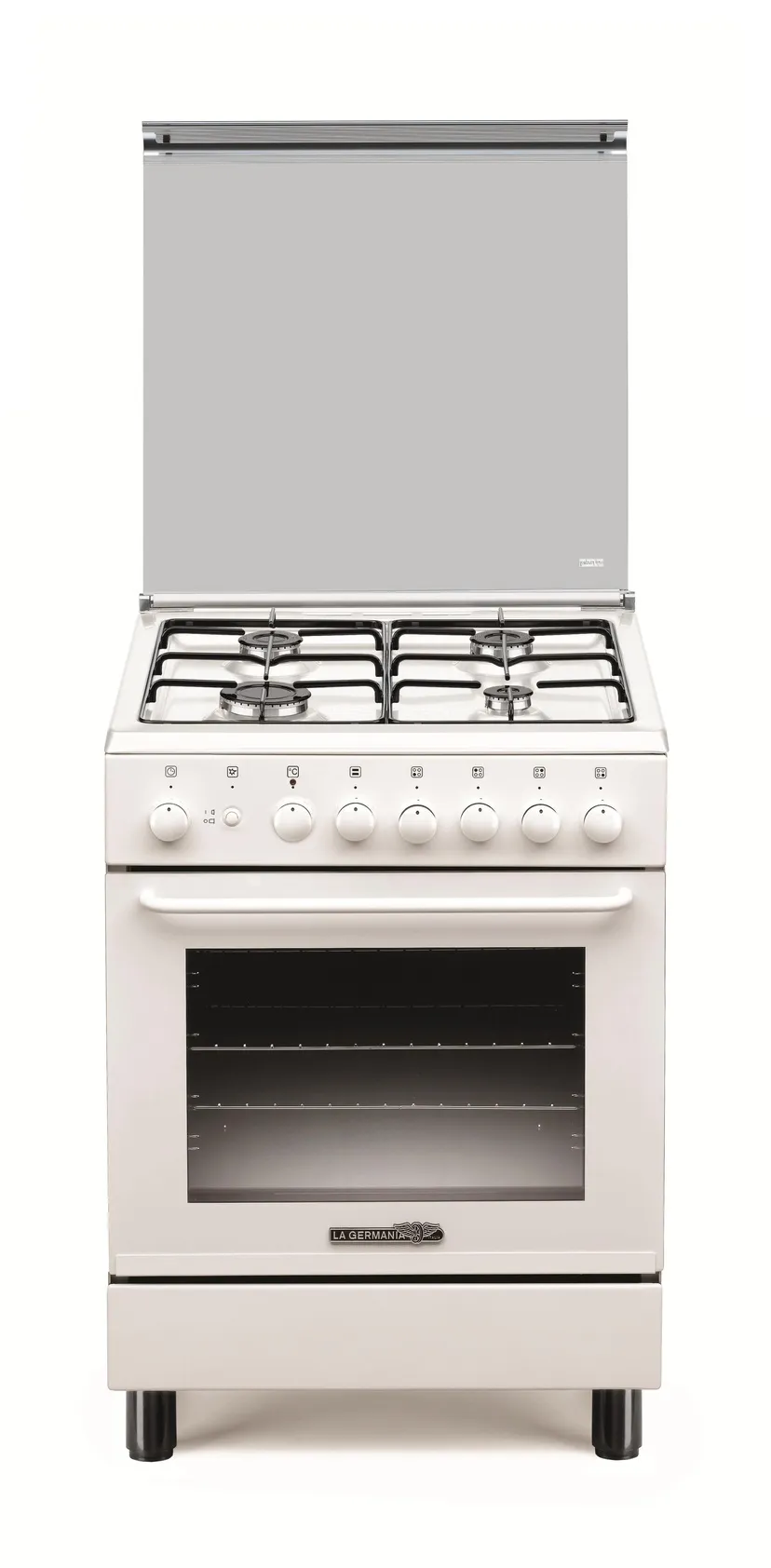 La Germania Cucina 60x60 cm S64041WT - 4 fuochi forno elettrico statico Bianco classe A#CO...