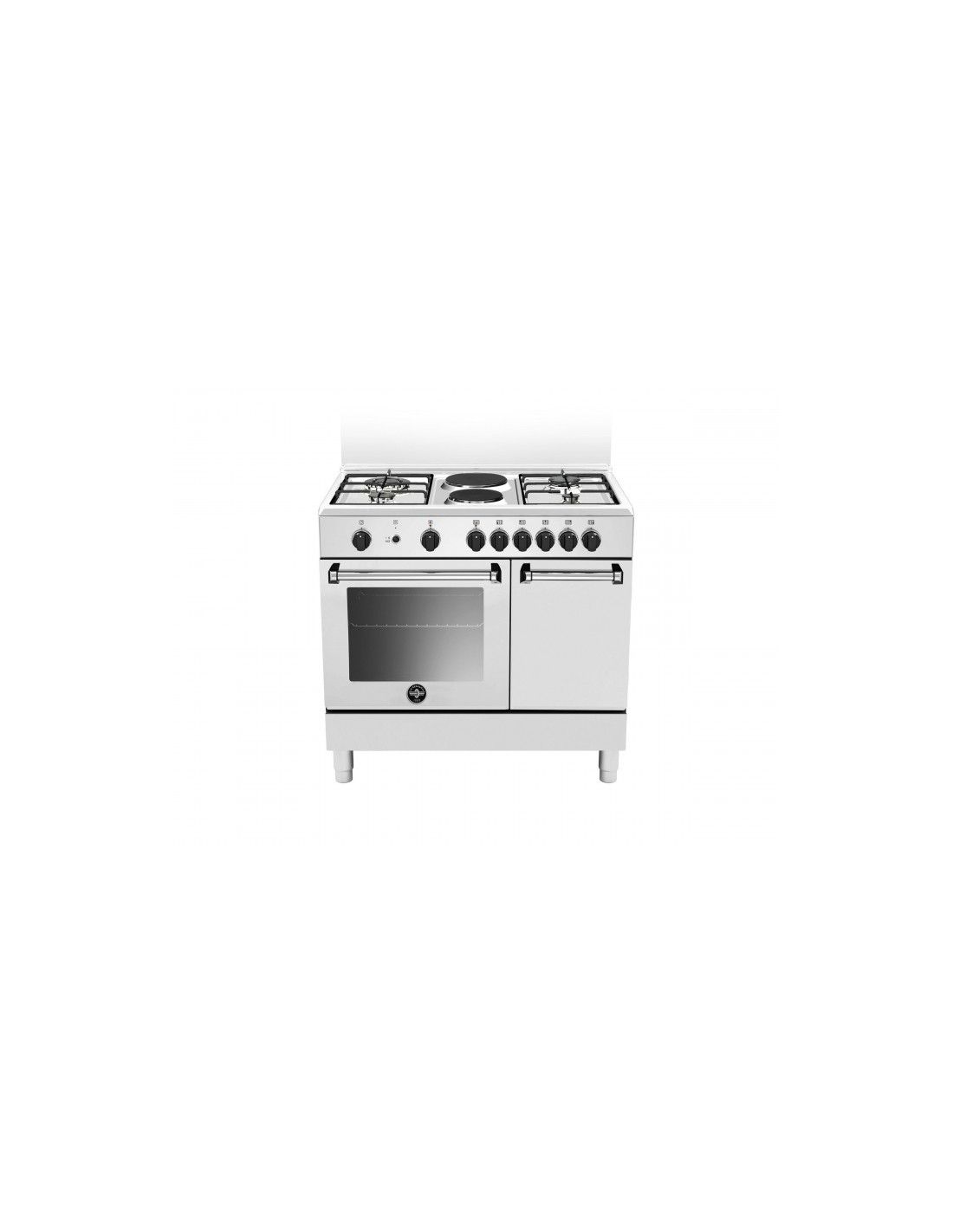La Germania AMN9P42SBV Cucina Combi 6 Fornelli con Forno Elettrico da 90 cm Bianco#CONSEGN...