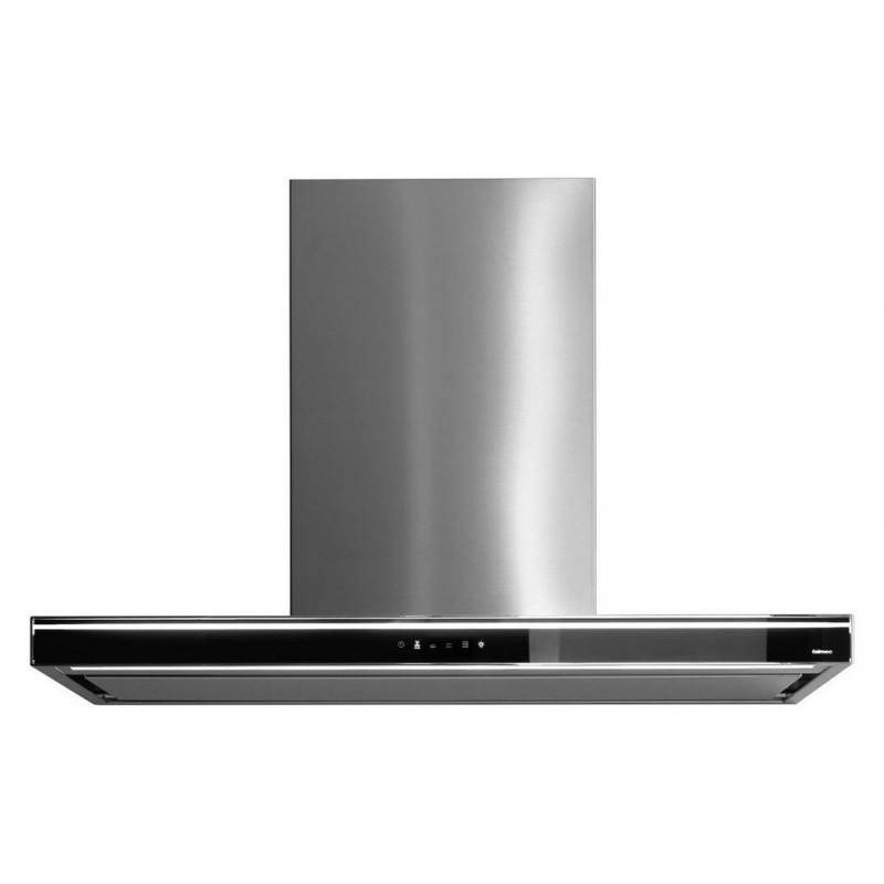 Cappa Falmec a Parete Lumina NRS Finitura Acciaio Inox E Vetro Nero Da 90 Cm - CLMN90.00P2#NROI490F - #CONSEGNA IN 3 SETTIMANE#