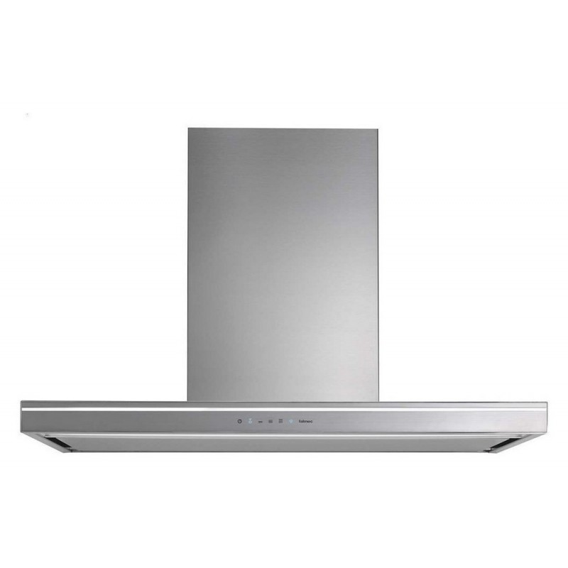 Cappa Falmec a Isola Lumina NRS Finitura Acciaio Inox E Vetro Acciaio Da 90 Cm - CLMI90.00...