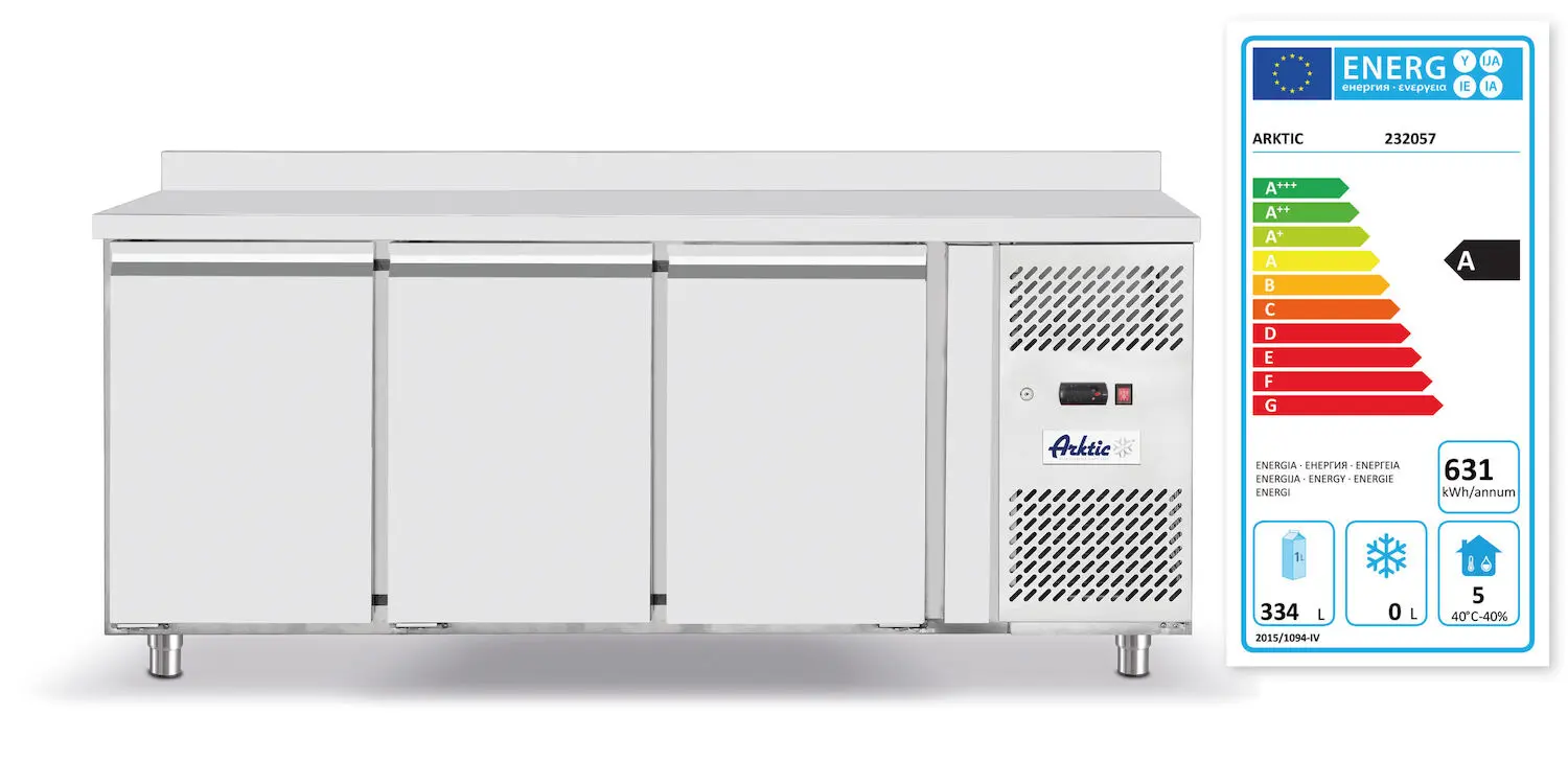 Image of Banco frigorifero con tre porte Profi Line 420l, Arktic, GN 1/1, 420L