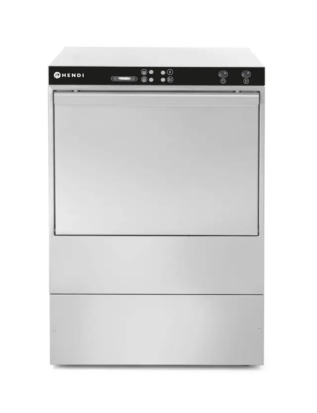 Image of Lavastoviglie K50 - controllo elettromeccanico, HENDI, Con pompa di scarico