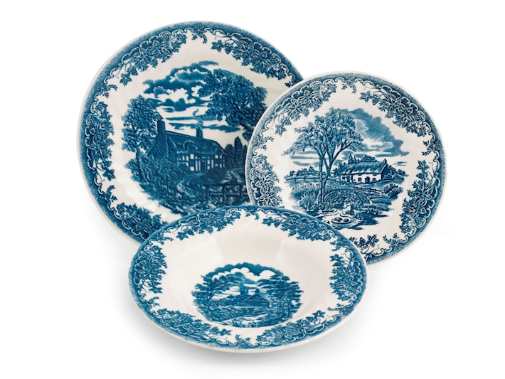 Servizio tavola 18 pezzi brookblue