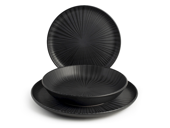 Servizio 18 pezzi tavola venere in stoneware opaca