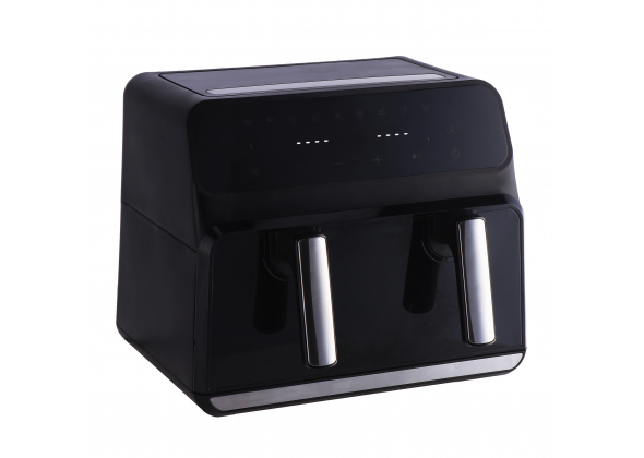 Image of Friggitrice ad aria digitale 9 l con pannello divisorio timer e termostato regolabile