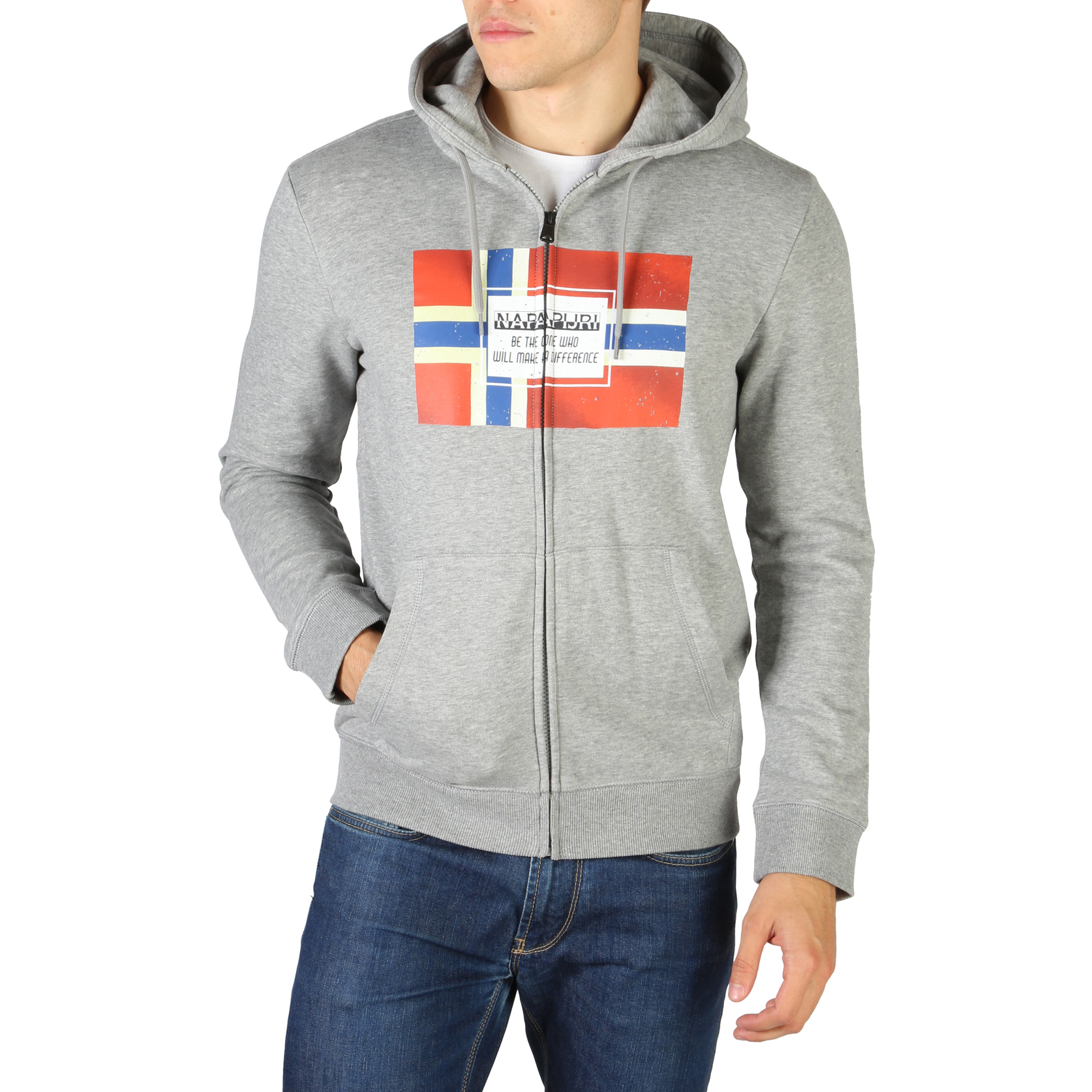 Felpa Napapijri BERA Uomo Grigio 111025